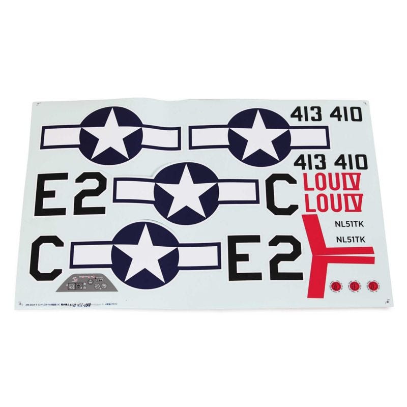 E-Flite Decal Set, P-51D 1.5m