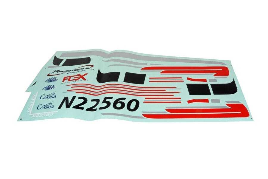 Flex Innovations Decal Set, Red, Cessna 170