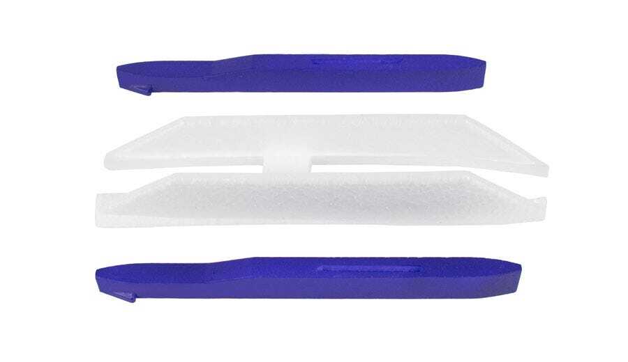 Flex Innovations Ventral Fin and Missile Rail Set, Blue, Flex Je