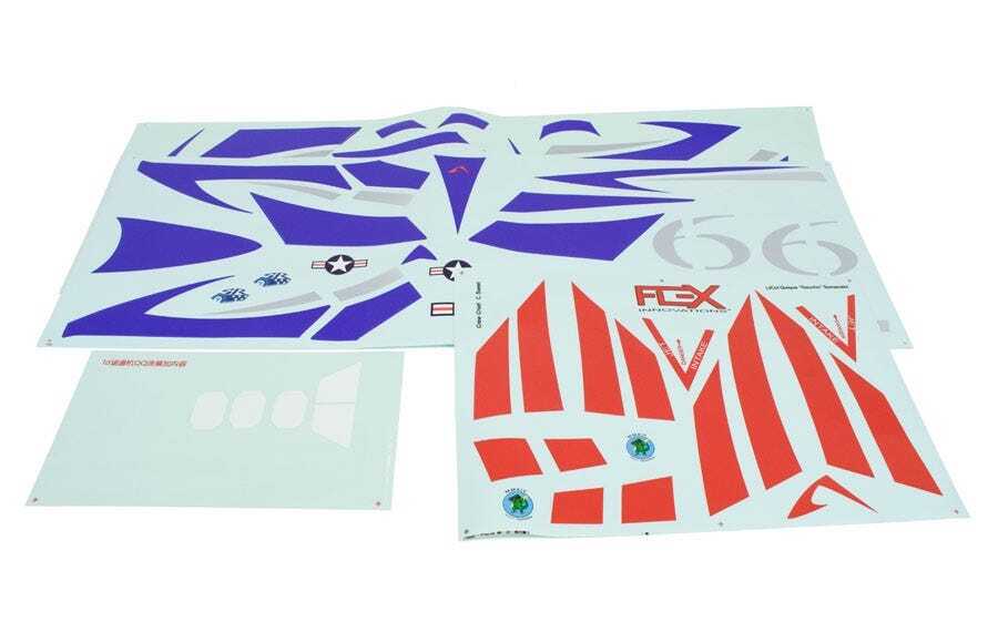 Flex Innovations Decal Set, Blue, Flex Jet