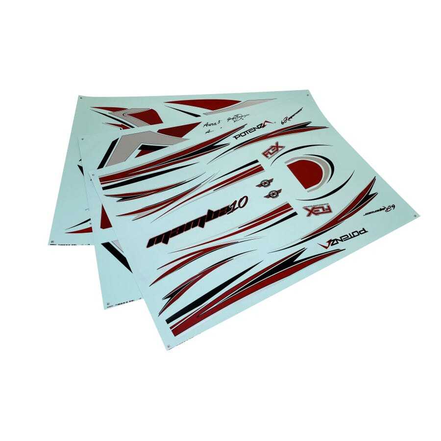 Flex Innovations Decal Sheet, Red, Mamba 10 G2