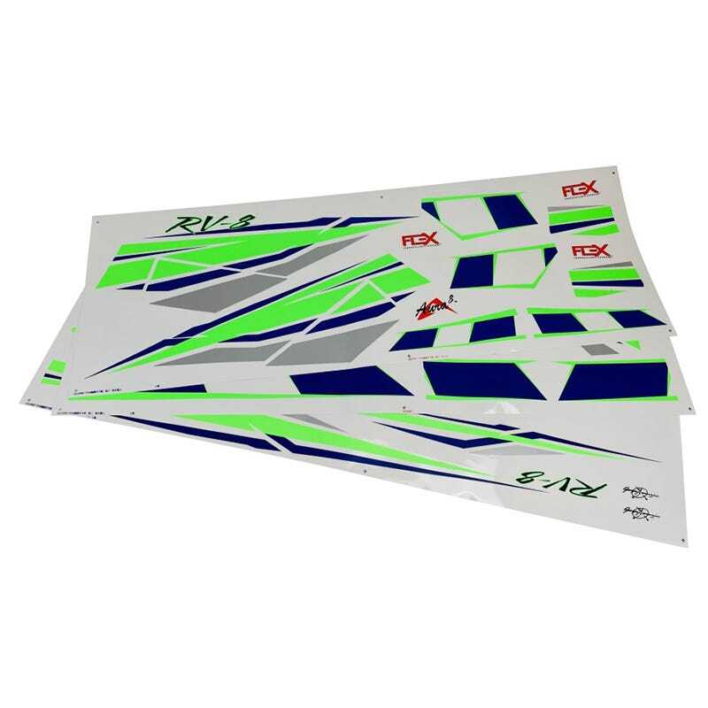 Flex Innovations Green/Blue Decal Set, RV8 10