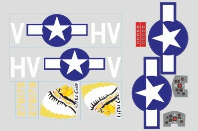 Decal Sheet for 980mm P-47 Razorback