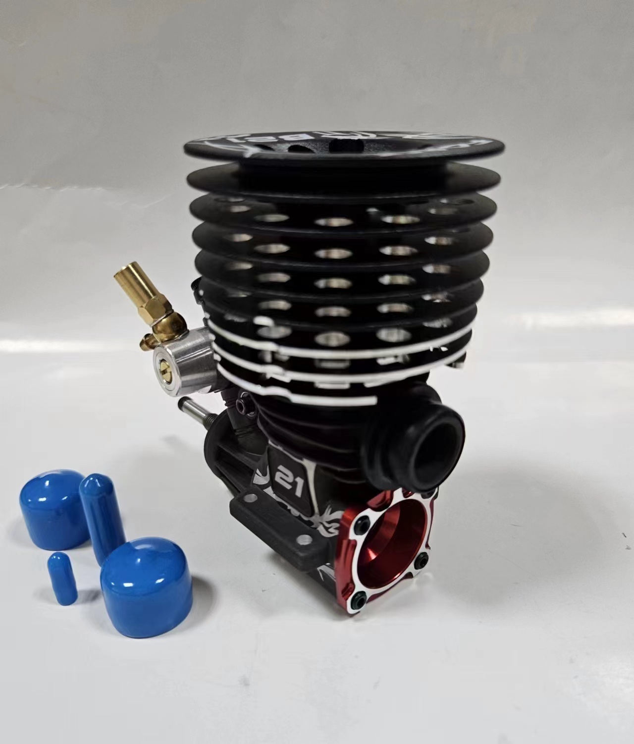 FORCE 21R Racing Engine 3P, w/6.5 & 7mm Venturi Silicone Filled Crankshaft w/Bal