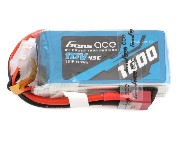 300mAh Gens Ace 3S 11.1V 45C Soft Case Lipo Battery Pack (JST Plug)