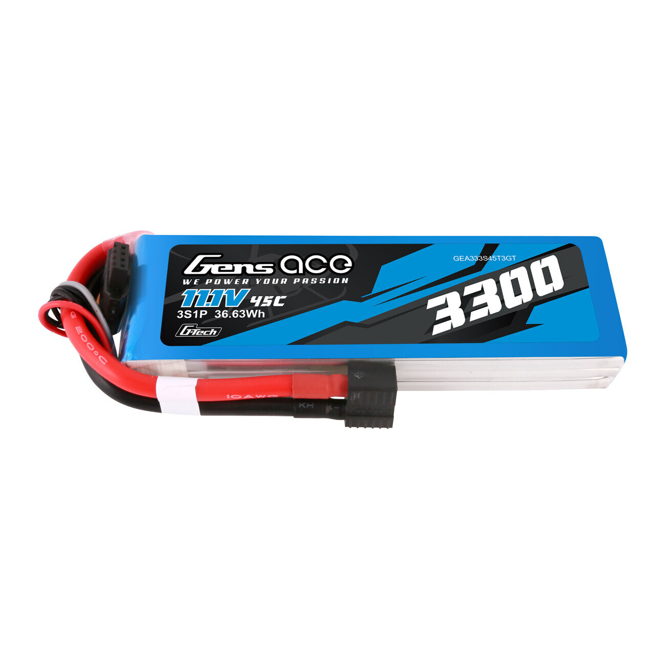 3300mAh Gens Ace G-Tech 3S45C 11.1V Soft Pack Lipo Battery (1TO3)