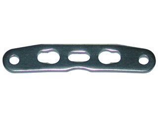 GV MV162D5TI SUSPENSION PLATE 3MM - FRONT & REAR/DARK TITANIUM