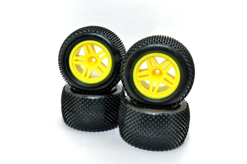 TT 2.0 COMPLETE TIRE WITH YELLOW WHEEL SET 4PCS