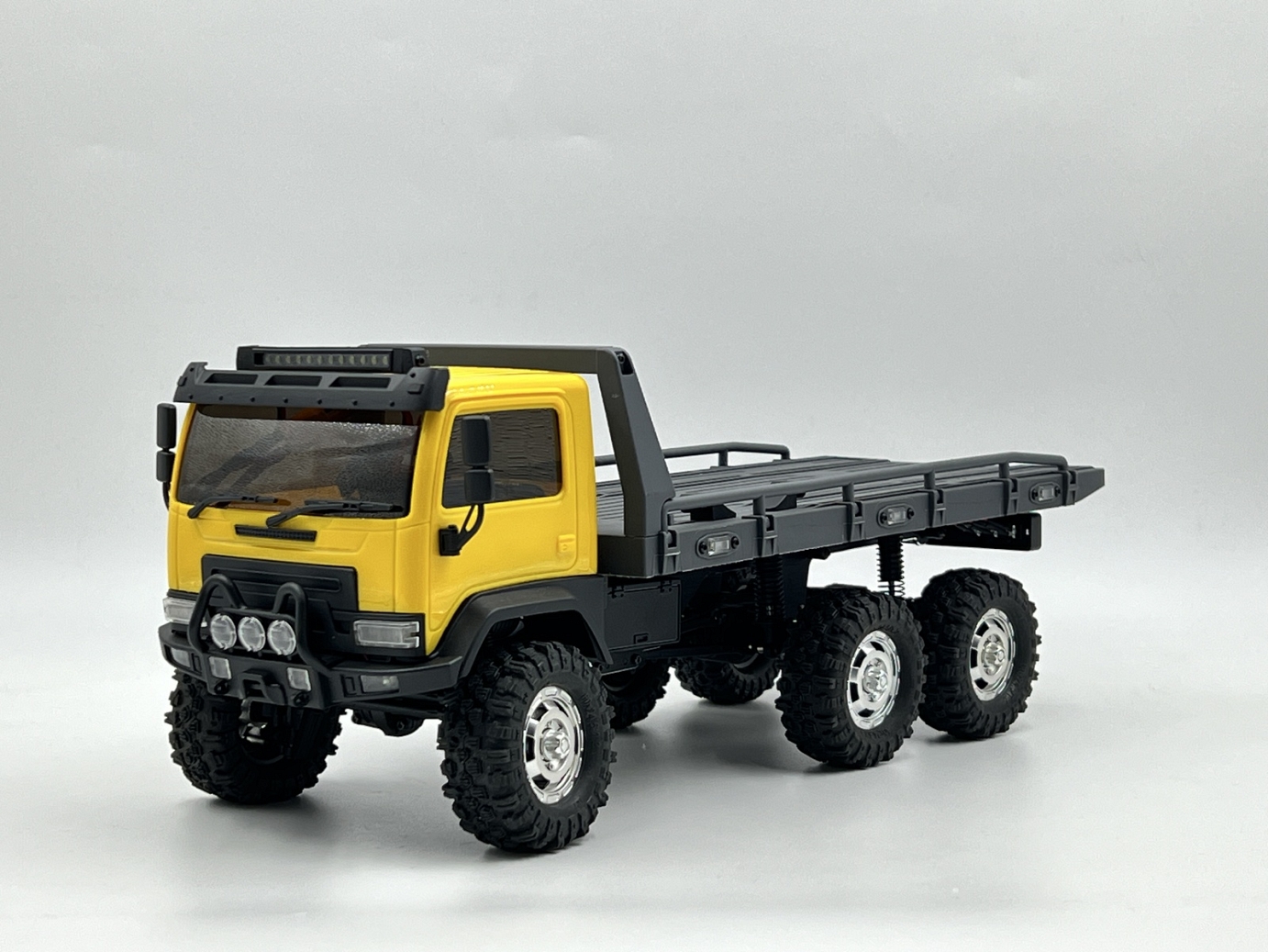 HobbyPlus 1/18 CR-18P 6X6 Flatbed (Yellow) Brushed