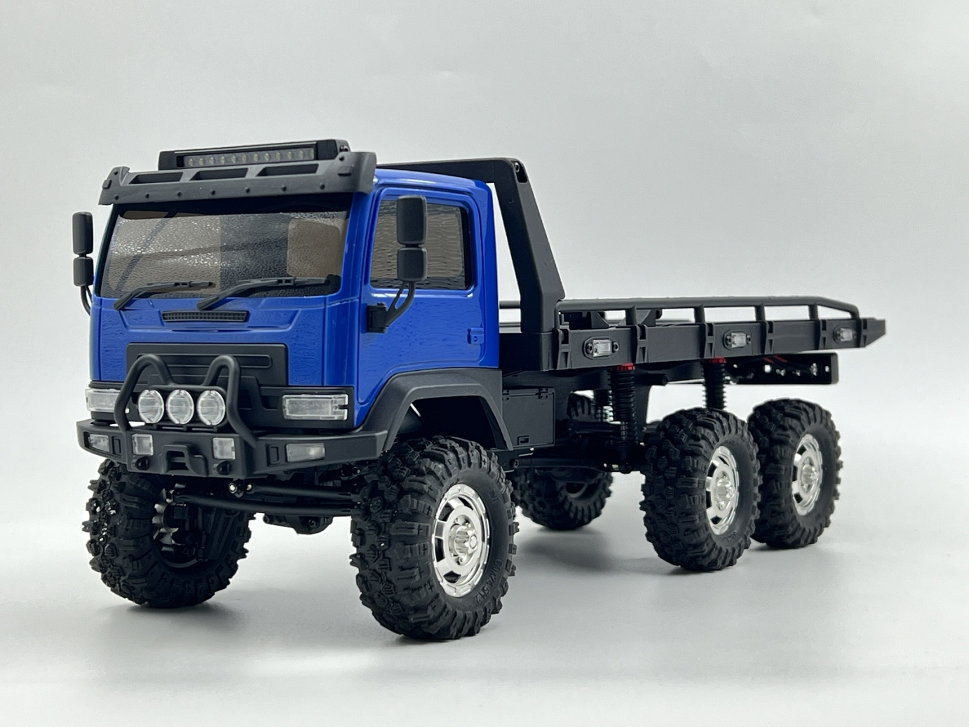 HobbyPlus 1/18 CR-18P 6X6 Flatbed (Blue) Brushed