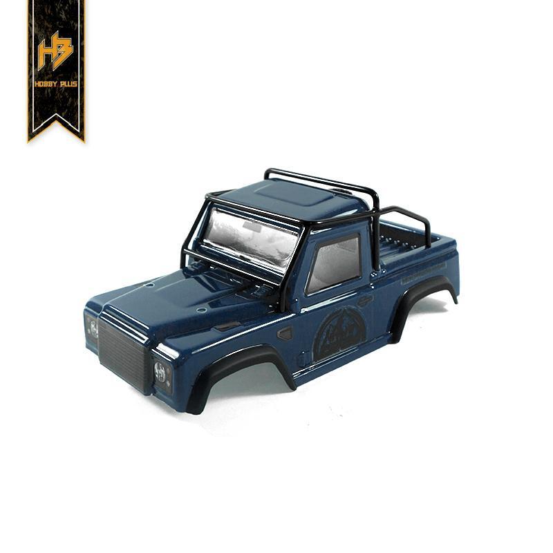 Hobby Plus 240135 Defender Lexan Body + Roll Cage (Blue)