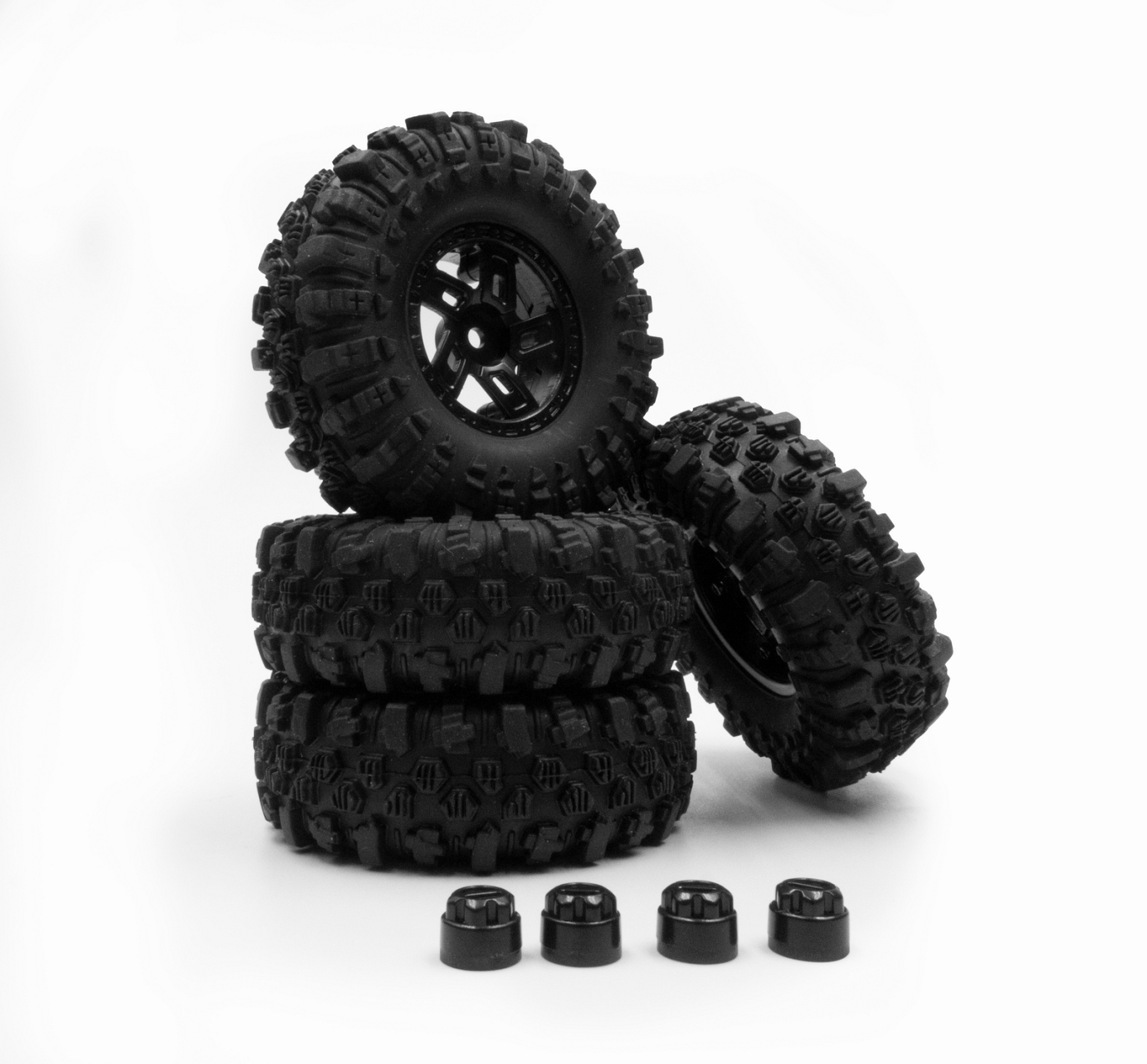 HobbyPlus 1.2inch Mudder-XL Tire Set (68mm)