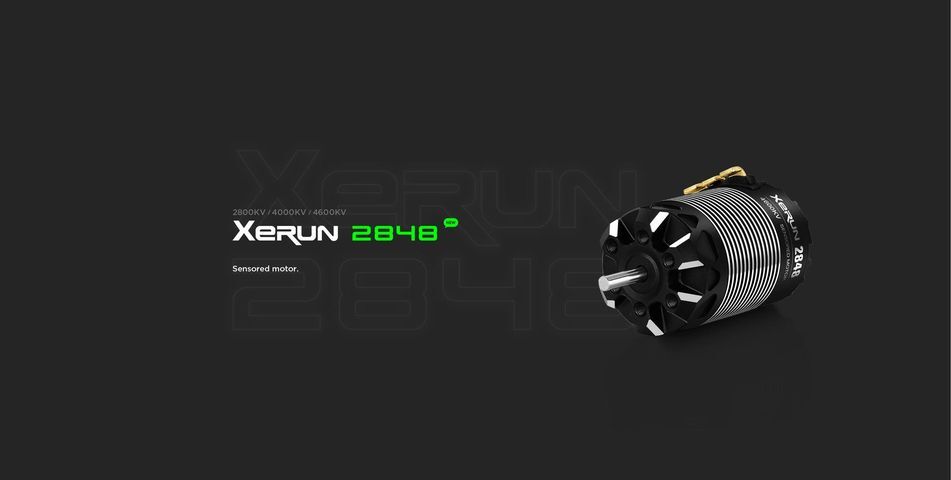 Hobbywing XERUN-2848SD-4600KV-BLACK 1/12 & 1/14 Scale brushless motors