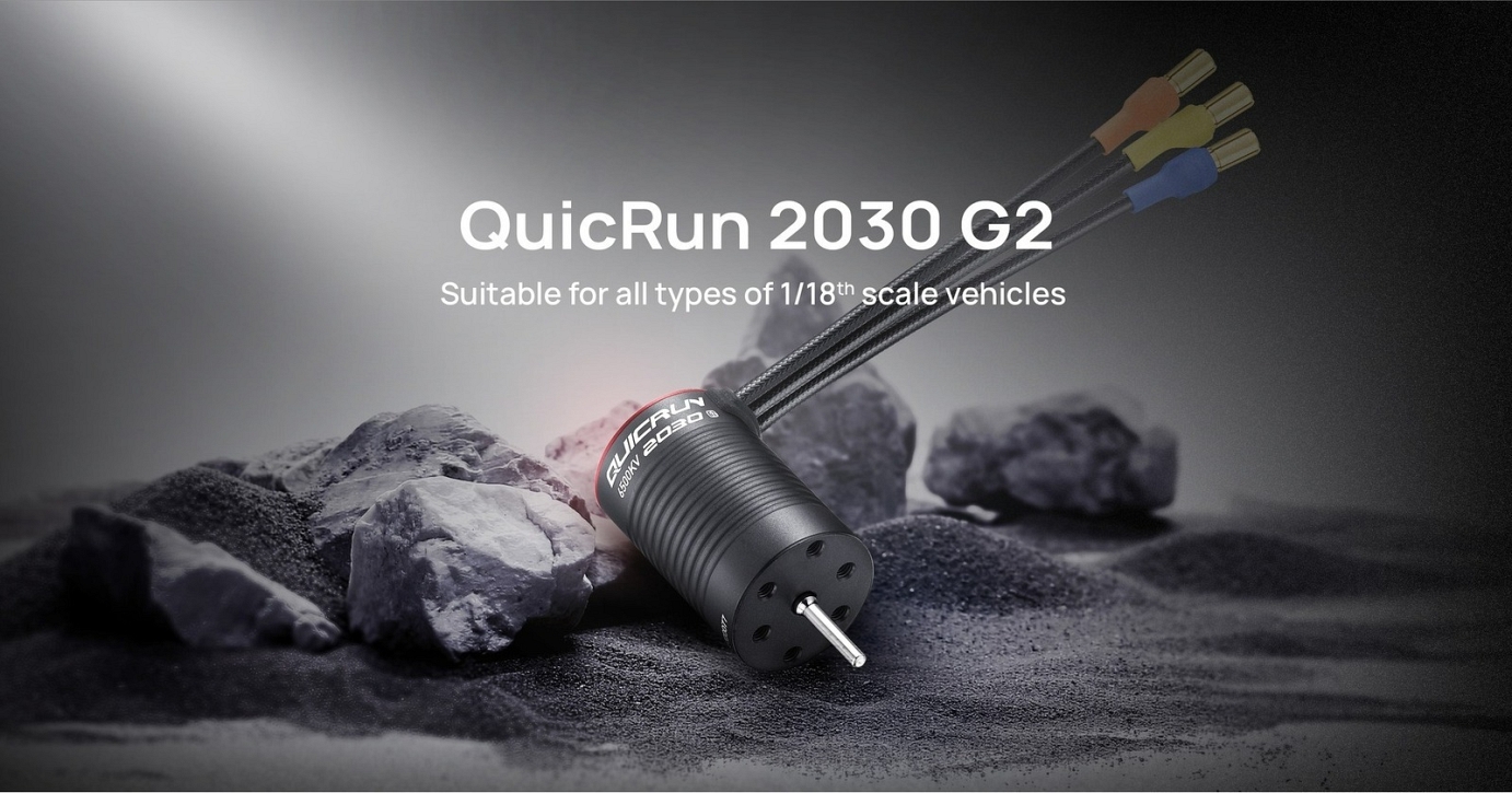 QUICRUN-2030SL-5000KV-BLACK-G2 1/18 BRUSHLESS MOTOR