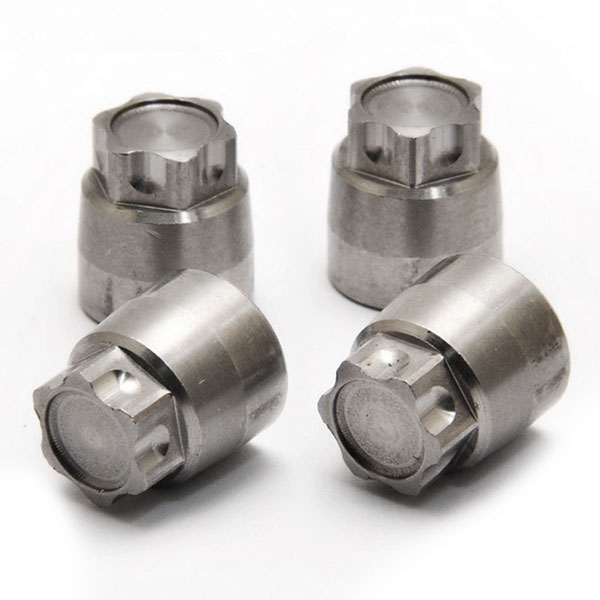 CNC Aluminium Flange Nuts 4mm (4)