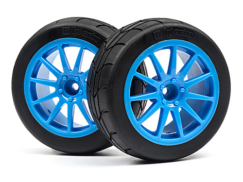 HPI Mounted Gymkhana Tire/Corse Turini Wheel Cyan X2 [115155]