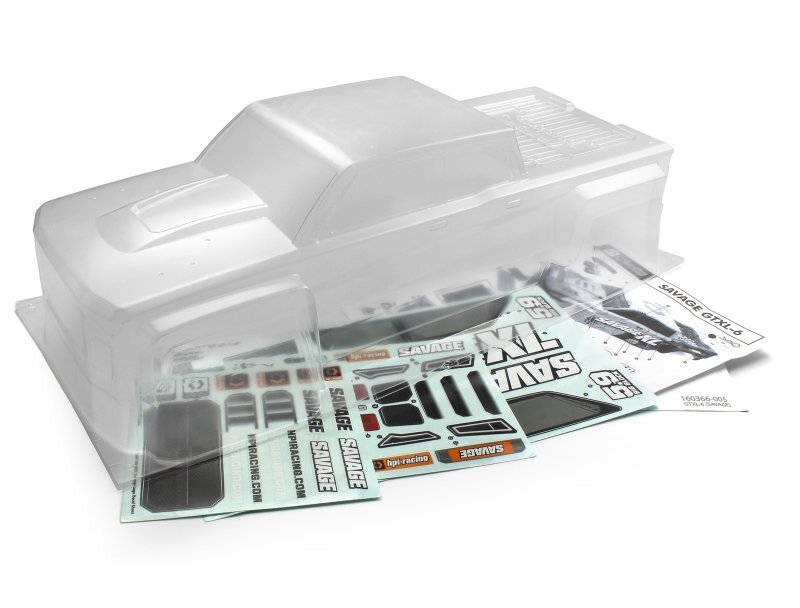 HPI GTXL-6 Kingcab Clear Truck Body (Savage XL) [160366]