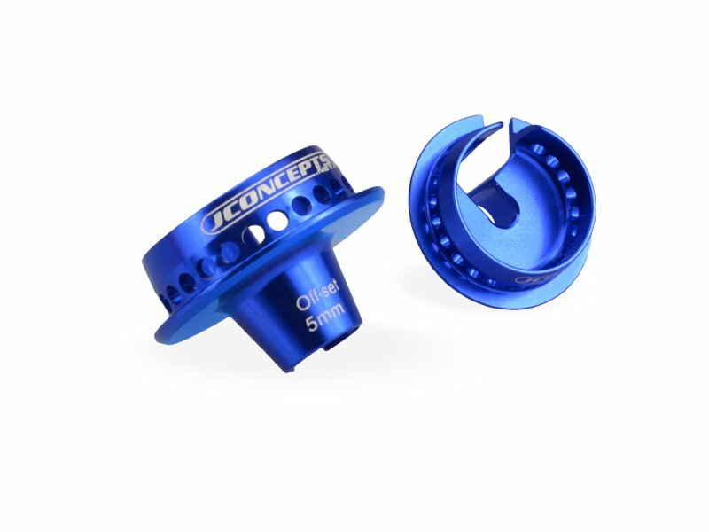 JConcepts - Fin, shock 5mm off-set spring cup - blue