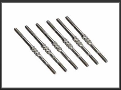 Yokomo YZ-2 DTM Fin Titanium turnbuckle, 6pc. set