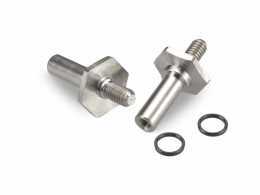 B6 | B6D | B6.1 Titanium front axle set w/ 1mm adjustment spacer