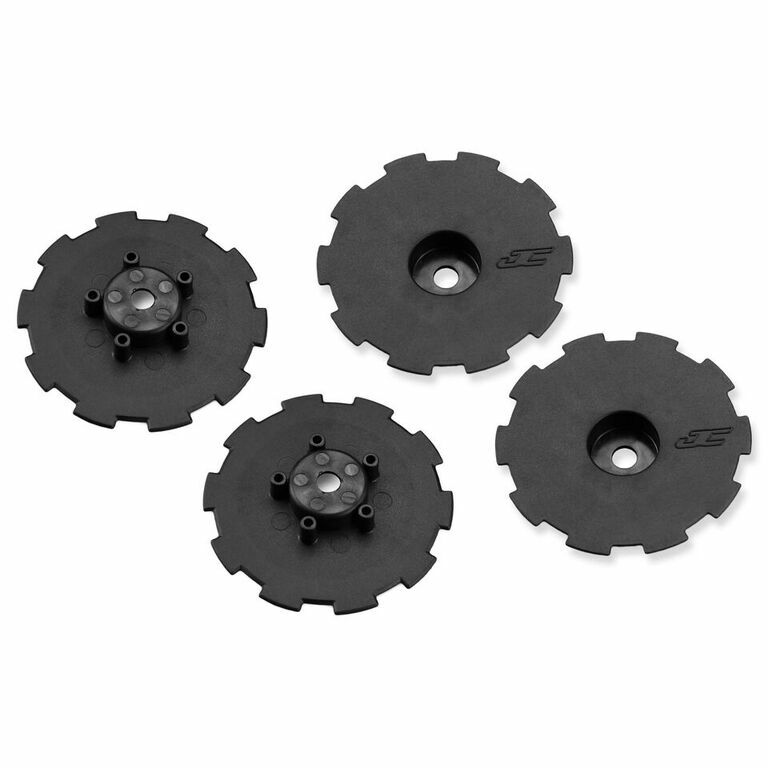 Hazard - SC10.2 / SC10 4x4 - wheel dish - 4pc. - (black) - fits