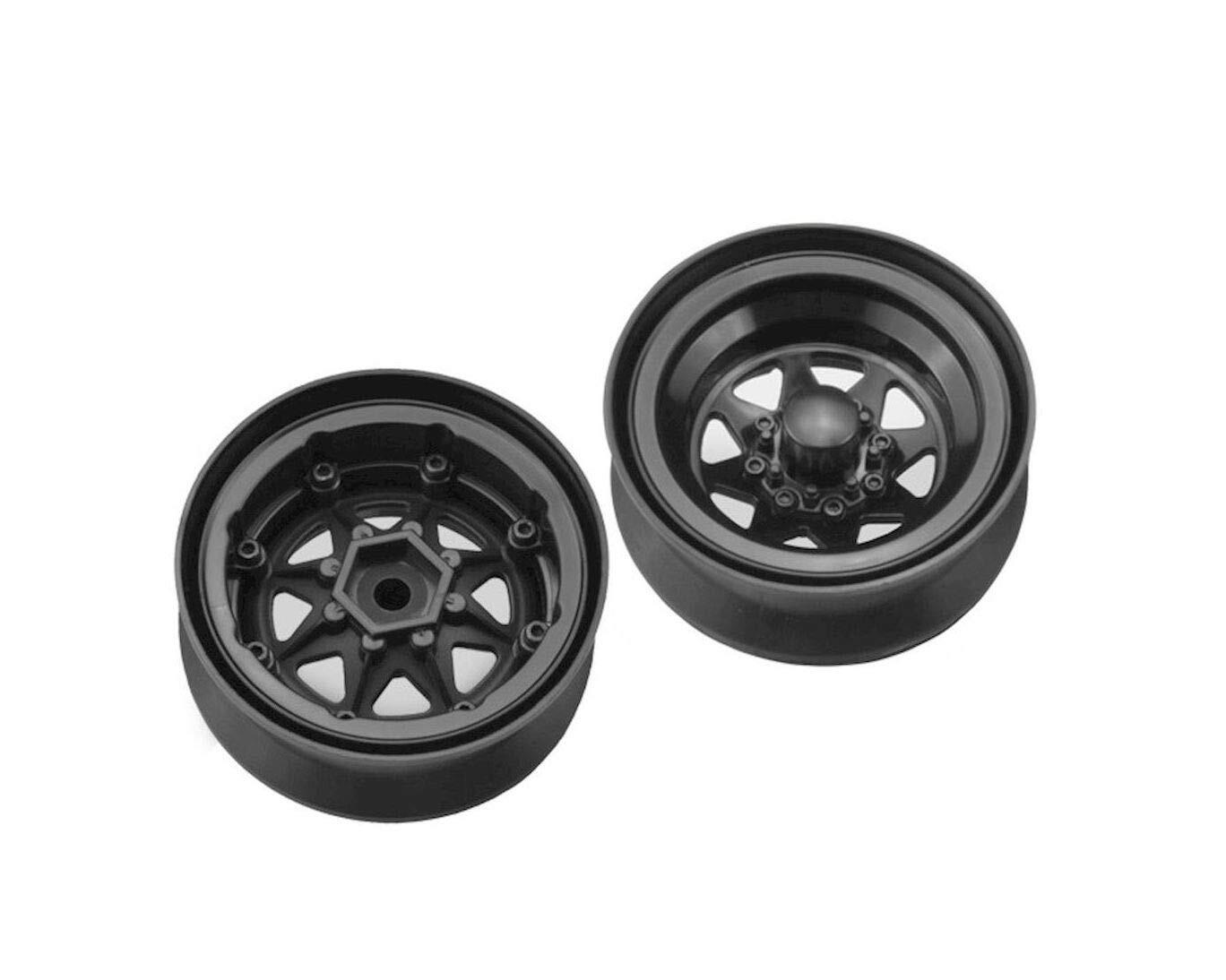 Colt 1.9" beadlock wheel w/ cap - (black) - 2pc.