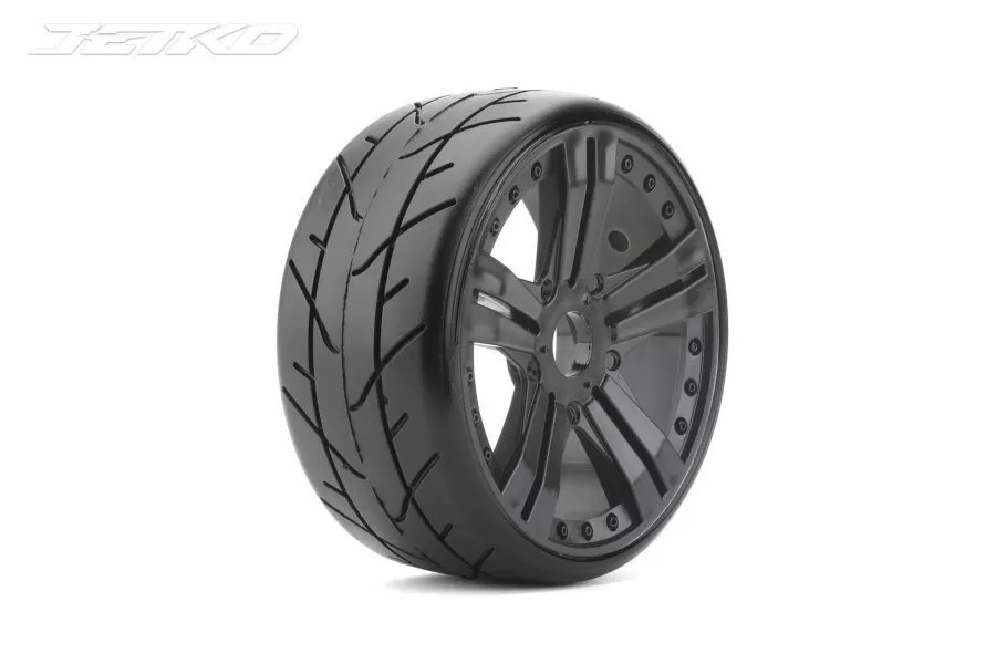 Jetko 1/8 GT VERTEX Tyres (Claw Rim/Black/Medium Soft) (2pcs) [1