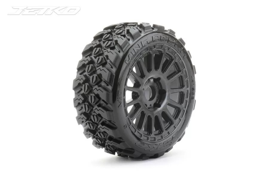 Jetko 1/8 Buggy EX-KING COBRA Tyres (Radia Rim/Black/Medium Soft