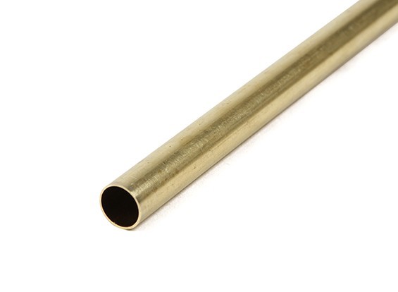 KS3927 ROUND BRASS TUBE .45MM WALL (1 METER) 9MM OD 1pc