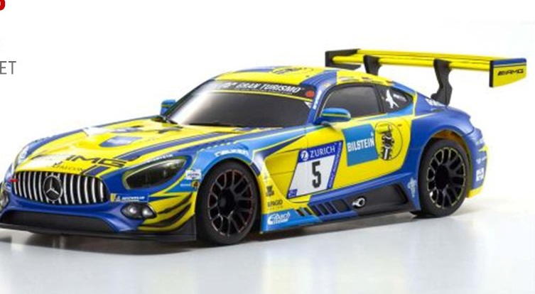 Kyosho MINI-Z RWD MR-03 Readyset Mercedes-AMG GT3 Blue/Yellow