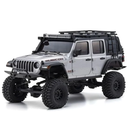 Kyosho Mini-Z 4x4 Readyset Jeep Wrangler Unlimited Rubicon Silve