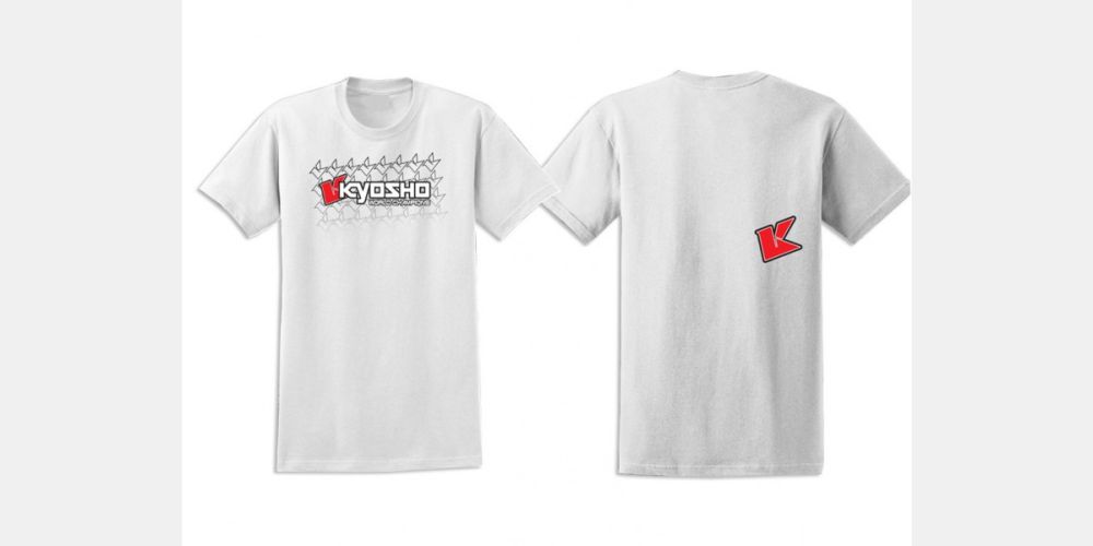 Kyosho 88001L K Fade 2.0 T-shirt (White/L)