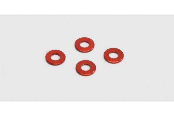 Kyosho ALUMINIUM COLOUR 3x6.0x0.50mm RED