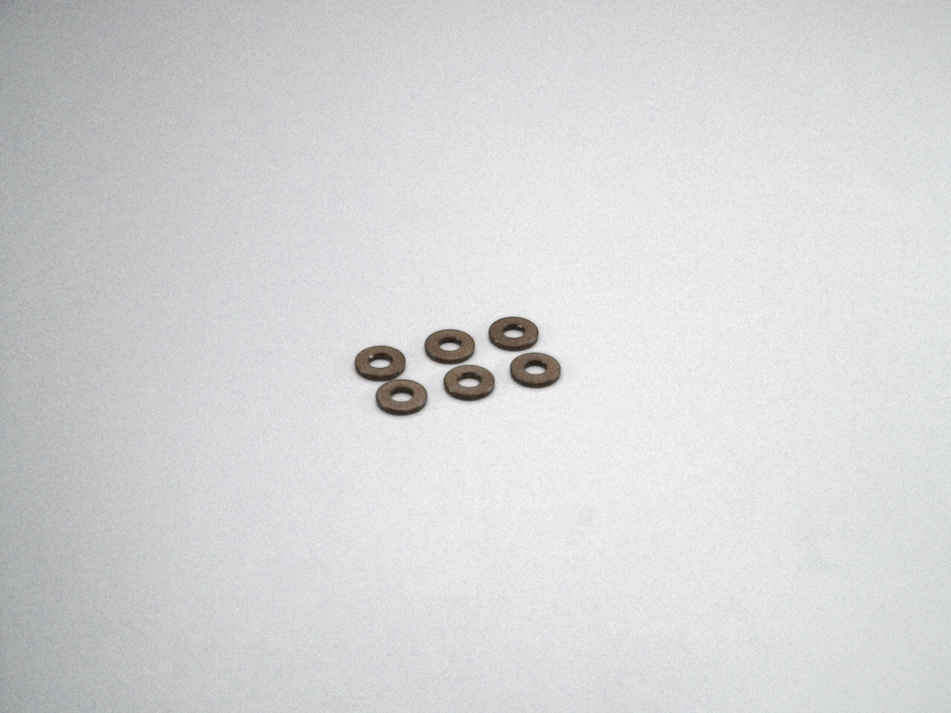 Kyosho Aluminum Collar (3x7x1mm/Gunmetal/6pcs)