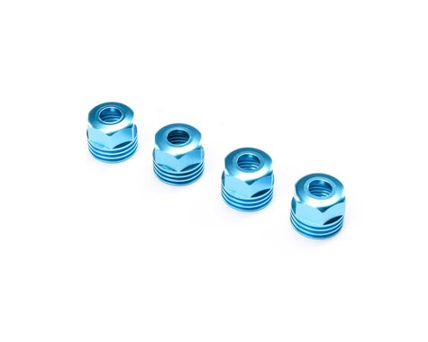 Losi Aluminium Lower Shock Caps, King Blue, 4pcs, SBR 2.0