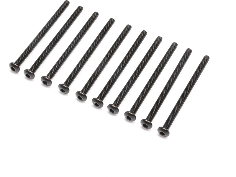 Losi M4x60mm Button Head Screws, 10pcs