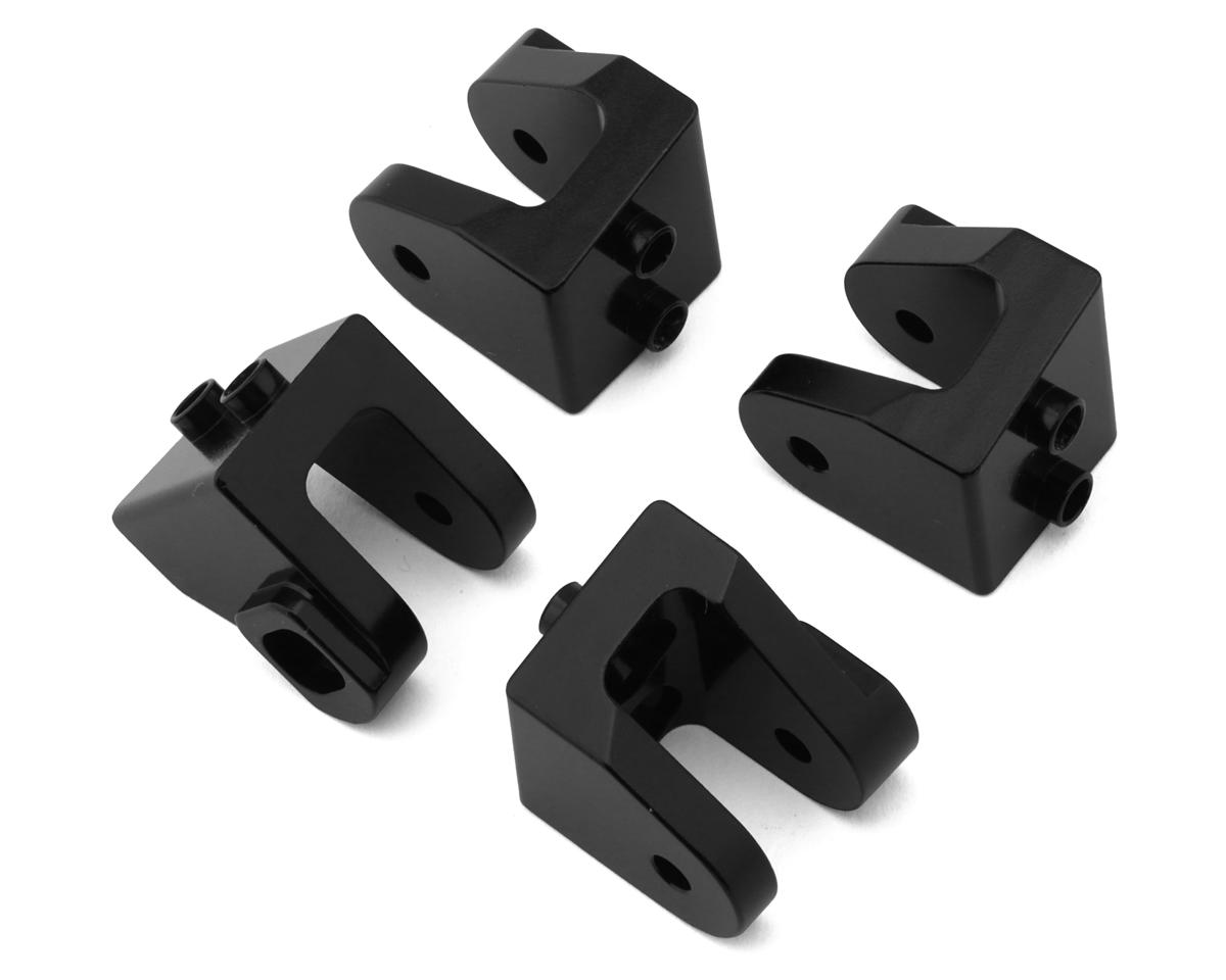 Losi Black Aluminium Lower 4-link Mounts, 4pcs, LMT, Tuned LMT