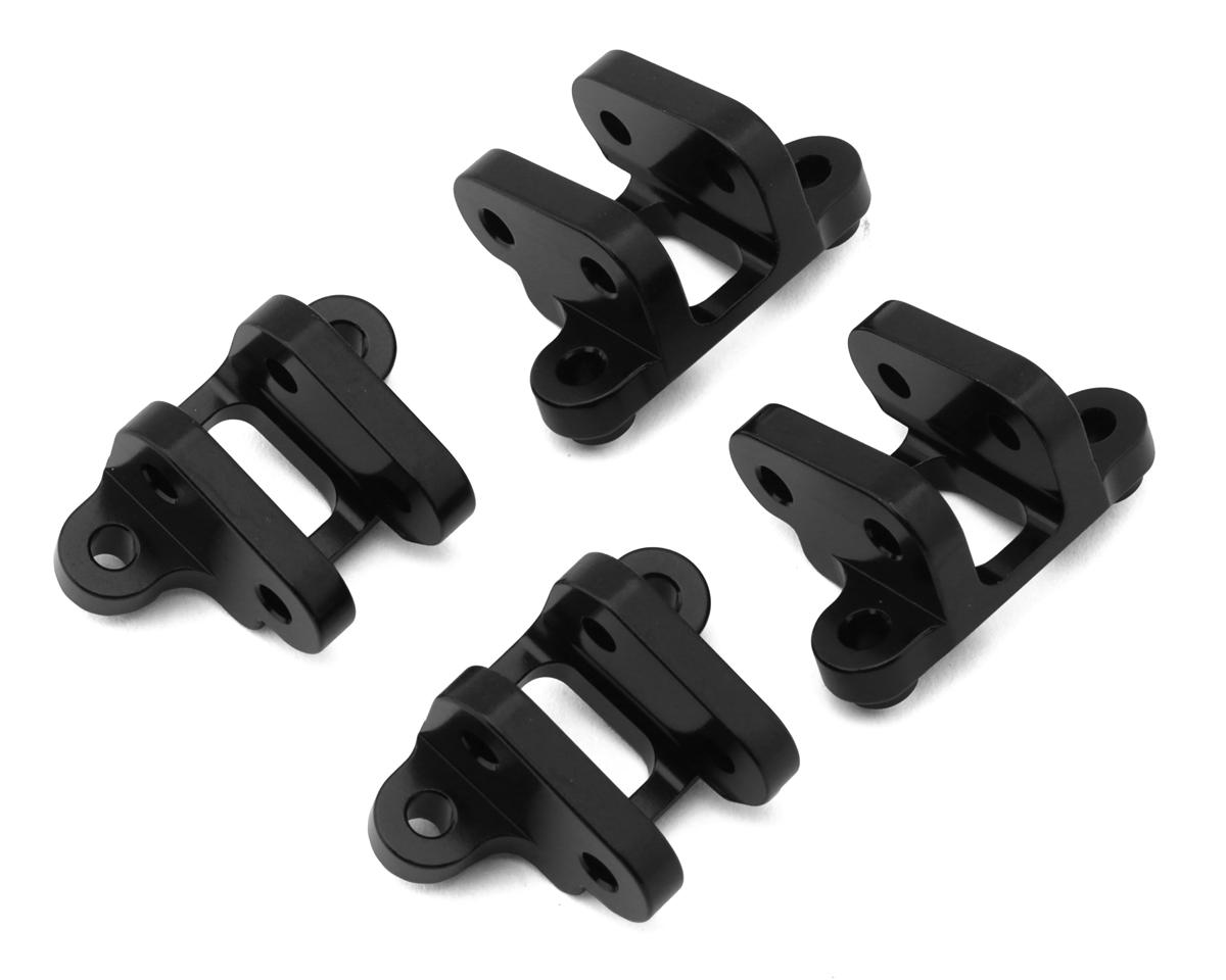 Losi Black Aluminium Axle Shock Mount, 4pcs, LMT, Tuned LMT