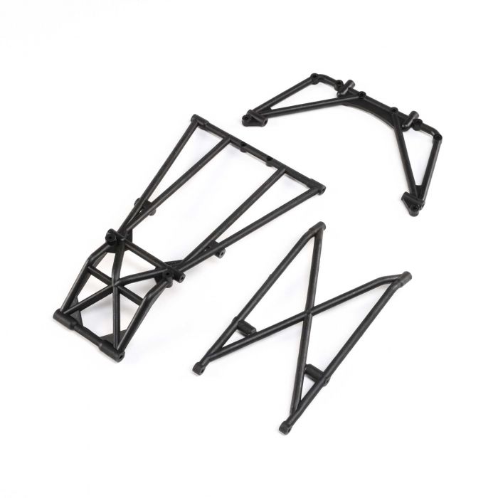 Losi Black Rear Cage and Hoop Bars, LMT