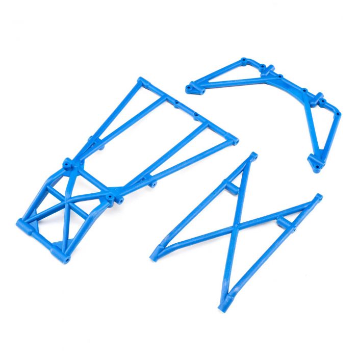 Losi Blue Rear Cage and Hoop Bars, LMT