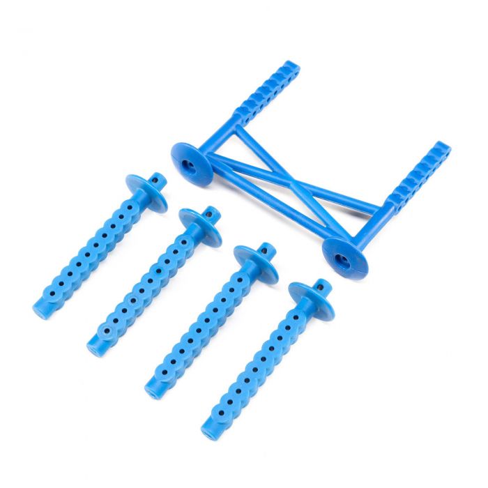 Losi Blue Rear Body Support and Body Posts, LMT