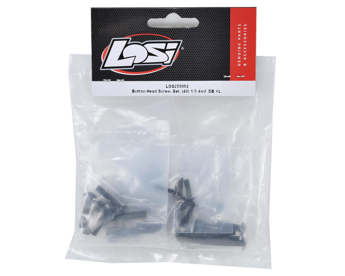 Losi Button Head Screw, Set, (40) 1:5 4wd  DB XL