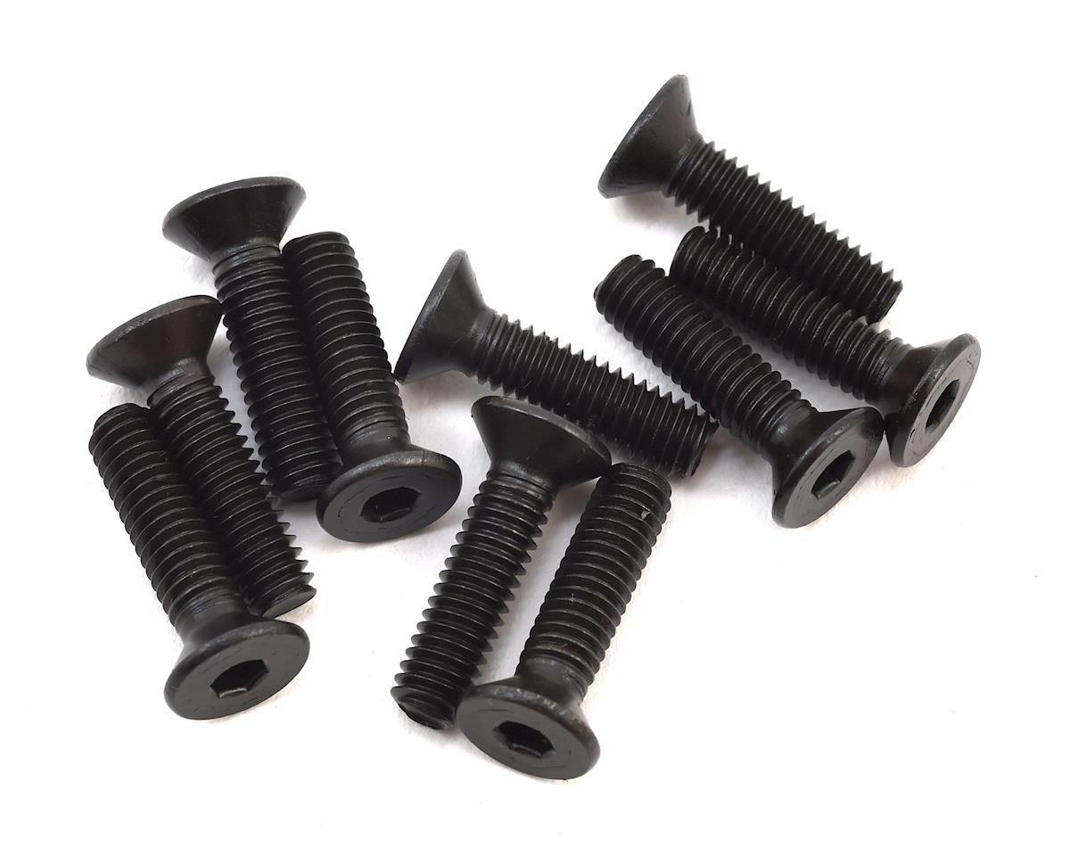 Losi Flat Head Screws, Stl, BO, M4 x 16mm (10)