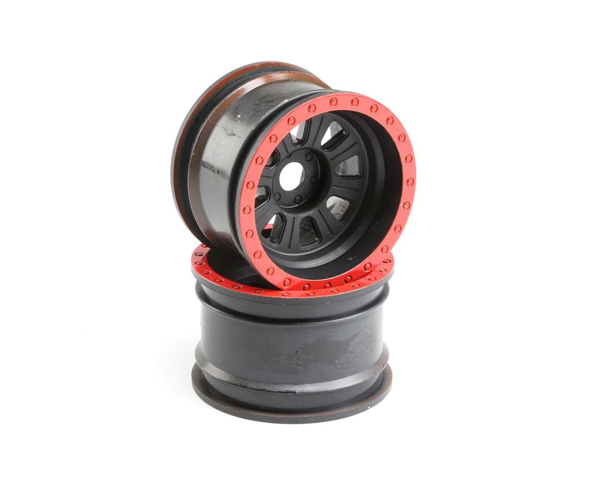 Losi Black Wheels, 2pcs, Super Rock Rey