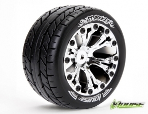 ST-Rocket Tire & Wheel 2.8" Black 1/2-Offset (2)