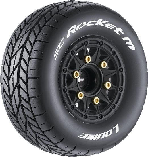 Louise RC Sc-Rocket 1/10 Short Course Tires, Soft, 12, 14 & 17Mm Removable