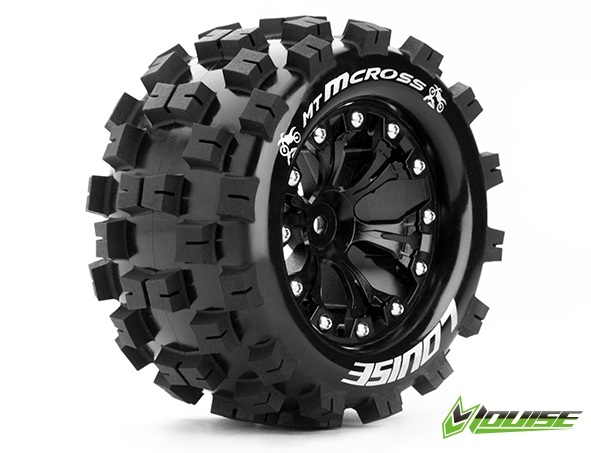 MT-Mcross 2.8 Tyre w/rim Black BRG typ"