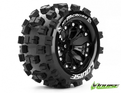 MT-Mcross Tire & Wheel  2,8" Black 1/2-Offset (2)