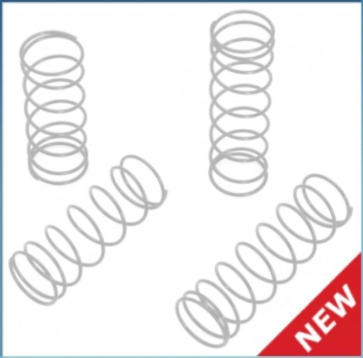 LRP Shock Spring Set white/middle (4pcs) - S10 Blast BX