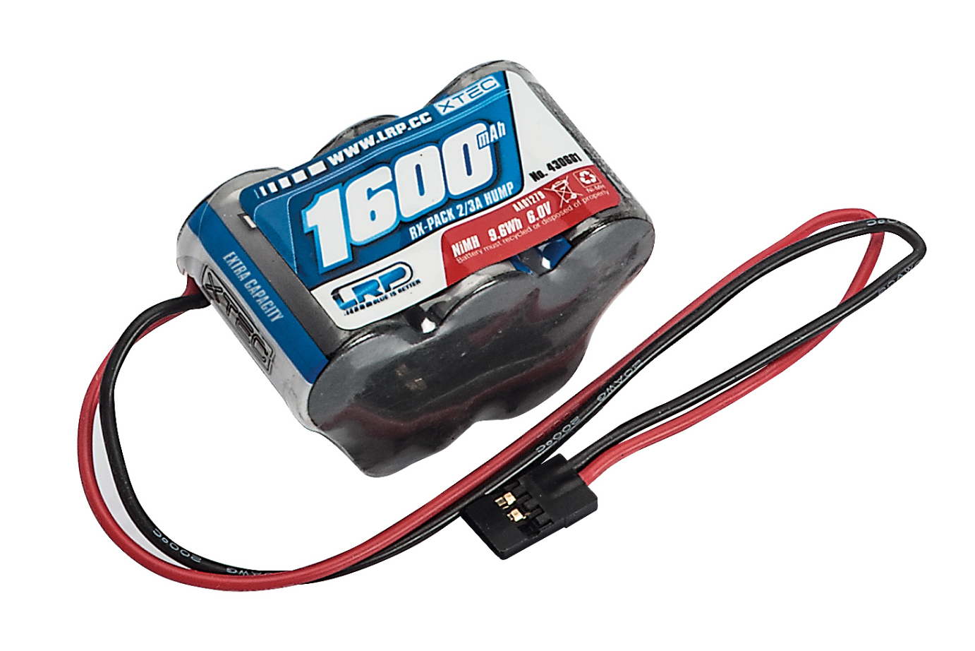 LRP XTEC RX-pack Hump 2/3A NiMH - JR - 6.0V - 1600mAh